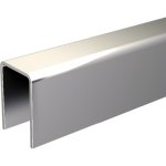 Profil de guidage acier  encastrer - porte coulissante - 2 m - saf mantion
