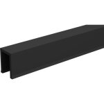 Profil de guidage pvc  encastrer - porte coulissante - 1, 10 m - saf mantion