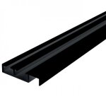 Profil mono - rail bas pour porte de placard coulissante - 2, 55m - noir seed Profil mono - rail bas pour porte de placard coulissante - 2, 55m - noir seed