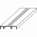 Profil raidisseur 23 pour assemblage de grille 411 renson