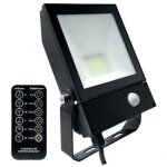 Projecteur led 50w 3000k floodlight qt  dtection pir integratech