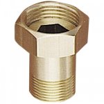 Raccord 2 pices pour compteur crou  20 / 27 douille  15 / 21 bricozor