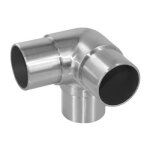 Raccord d'angle pour main courante diamètre 42, 4 mm - inox 304 design production Raccord d'angle pour main courante diamètre 42, 4 mm - inox 304 design production