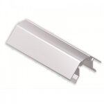 Raccord d'angle pour plinthes en aluminium - finition argent brossé - angle flexible - hauteur 142 mm ... Raccord d'angle pour plinthes en aluminium - finition argent brossé - angle flexible - hauteur 142 mm ...
