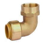Raccord coude femelle laiton - diamtre 12 - 15x21 - toutub boutt