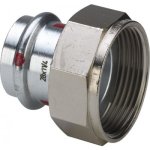 Raccord lectrozingu femelle diamtre 15  sertir avec crou 20 / 27 viega