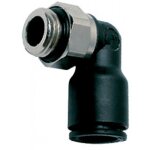 Raccord �querre � piquage 3199 - diam�tre 4 mm - m�le m5x0, 8mm parker legris