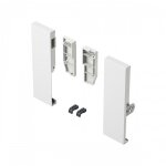 Raccords de faade pour casserolier  l'anglaise arcitech - h186 mm - blanc hettich