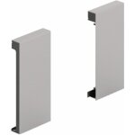 Raccords de faade pour tiroir  l'anglaise arcitech - hauteur 94 mm - argent hettich