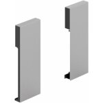Raccord de faade pour tiroir  l'anglaise - hauteur 126 mm - argent hettich