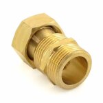 Raccords - laiton - union droit 3 pices -  joint sphro - conique - mle diamtre 18 diamtre 20 / ...