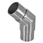 Raccord main courante 42, 4 mm - inox 304 bross� - 135� design production