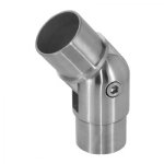 Raccord main courante 42, 4 mm ? inox 316 bross - orientable design production