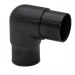 Raccord main courante 42, 4 mm - inox 316 noir - 90 design production