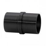 Raccord main courante 42, 4 mm - inox 316 noir - droit design production