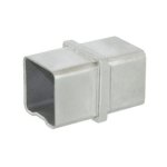 Raccord pour main courante - tube carr 40 x 40 mm - inox 316 - liaison 2 tubes - bross design production ...