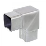 Raccord pour main courante - tube carr 40 x 40 mm - inox 316 - angle 90 - bross design production
