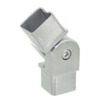 Raccord pour main courante - tube carr 40 x 40 mm - inox 316 - angle variable - bross design production ...