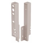 Raccords de paroi arri�re pour tiroir arcitech - h186 mm - argent hettich