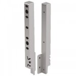 Raccords de paroi arri�re pour tiroir arcitech - h 250 mm - argent hettich