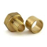 Raccord per � glissement �16 mm fixe � visser f15x21 bricozor