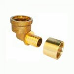 Raccord per  glissement - coude femelle - diam 12mm - filetage 15x21 boutt