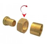 Raccord per  glissement - union femelle - diam 12mm - filetage 15x21 boutt