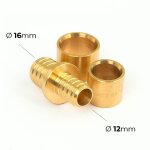 Raccord per  glissement - union rduite - diamtre 16 / 12 mm boutt