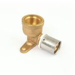 Raccord per  sertir - applique - diam 12 mm - filetage 15x21 boutt