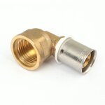 Raccord per à sertir - coude femelle - diam 12mm - filetage 12x17 boutté Raccord per à sertir - coude femelle - diam 12mm - filetage 12x17 boutté