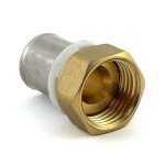 Raccord  sertir per diamtre 25 mm avec crou libre  visser f26x34 bricozor