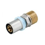 Raccord à sertir pour tube multicouche Ø20 filetage mâle 15x21 rbm Raccord à sertir pour tube multicouche Ø20 filetage mâle 15x21 rbm