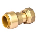 Raccord union - laiton - femelle -  crou mobile - 15x21 - d14 - toutub boutt