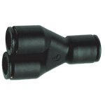 Raccord y simple �gal 3140 - diam�tre 8 mm - tube / tube parker legris