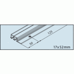 Rail double porte coulissante clipo 16 gpk inslide - vantail de 16 kg eku