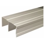 Rail haut pour porte coulissante p300 - 19 - 2550 mm - argent seed