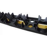 Rail plastique multirail pour fixation et supportage multitubo
