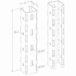 Rail de supportage - 1000 mm gewiss Rail de supportage - 1000 mm gewiss