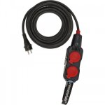 Rallonge avec bloc 4 prises mobile powerblock - 10 mtres brennenstuhl