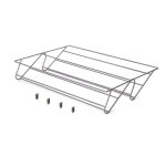 Range - chaussures en acier pour armoire et dressing quartz - titane - module 700 mm emuca