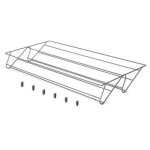 Range - chaussures en acier pour armoire et dressing quartz - titane - module 900 mm emuca