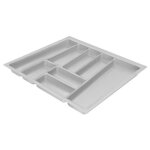 Range - couverts - plastique - 450x600 - argent - orgatray 740 hettich Range - couverts - plastique - 450x600 - argent - orgatray 740 hettich