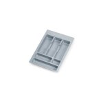 Range - couverts - recoupable - plastique gris - 336x482 mm emuca