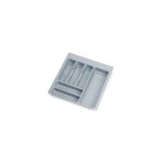 Range - couverts - recoupable - plastique gris - 436x482 mm emuca