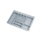 Range - couverts - recoupable - plastique gris - 636x482 mm emuca