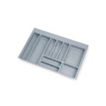 Range - couverts - recoupable - plastique gris - 736x482 mm emuca