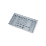 Range - couverts - recoupable - plastique gris - 836x482 mm emuca