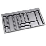 Range - couverts - recoupable - plastique gris - 936x482 mm emuca