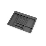 Range - couvert pour tiroir concept - vertex - plastique - gris - 700 mm emuca Range - couvert pour tiroir concept - vertex - plastique - gris - 700 mm emuca