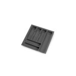 Range - couvert pour tiroir concept - vertex - plastique - gris anthracite - 450 mm emuca